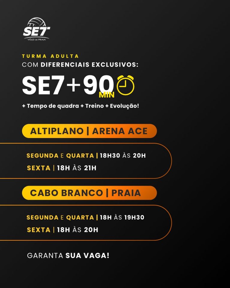 Se7 Adulto 90min altiplano e cabo branco